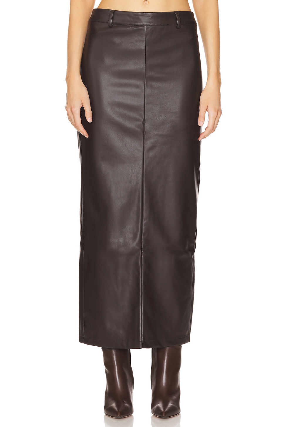 ALL THE WAYS Kayla Faux Leather Skirt