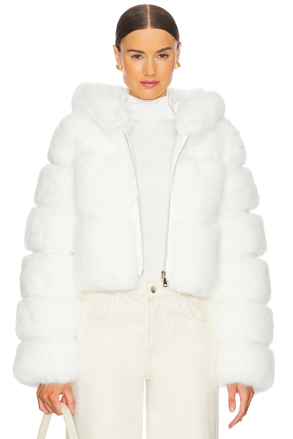 Adrienne Landau The Lina Faux Fur Jacket