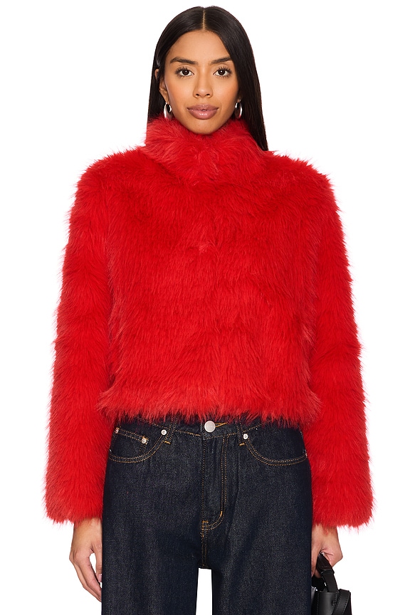 Adrienne Landau X Revolve Faux Fox Fur Jacket