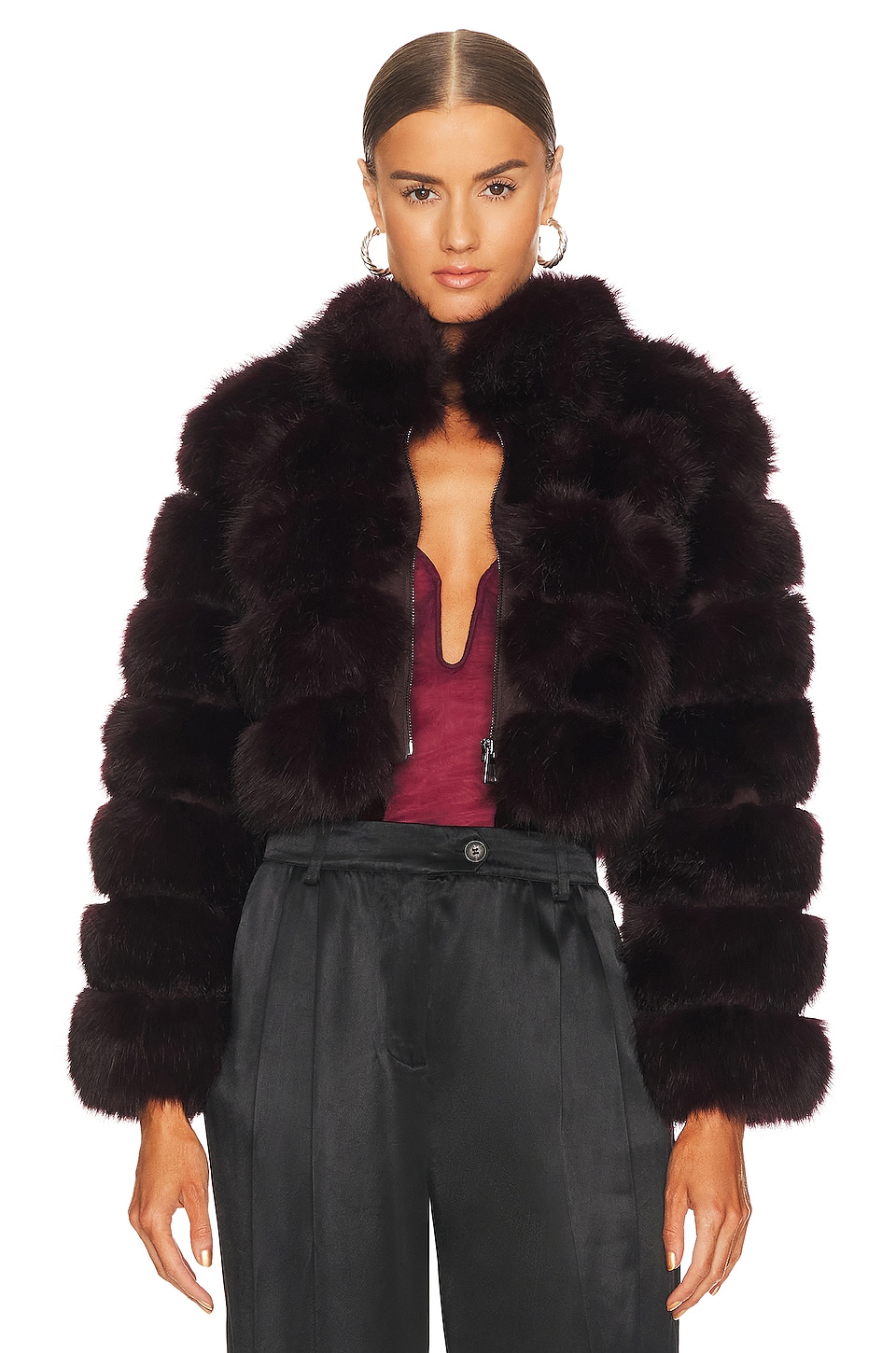 Adrienne Landau x REVOLVE Faux Fox Fur Jacket