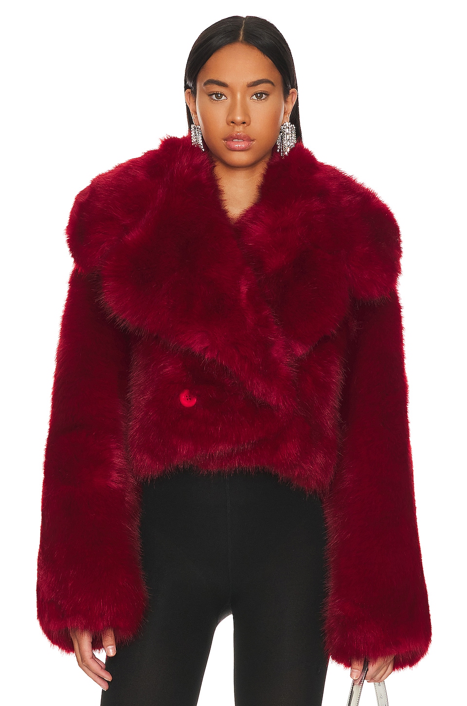 Adrienne Landau Faux Fur Jacket