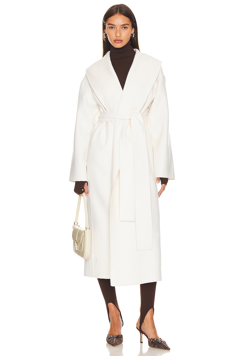 AEXAE Cashmere Wrap Coat