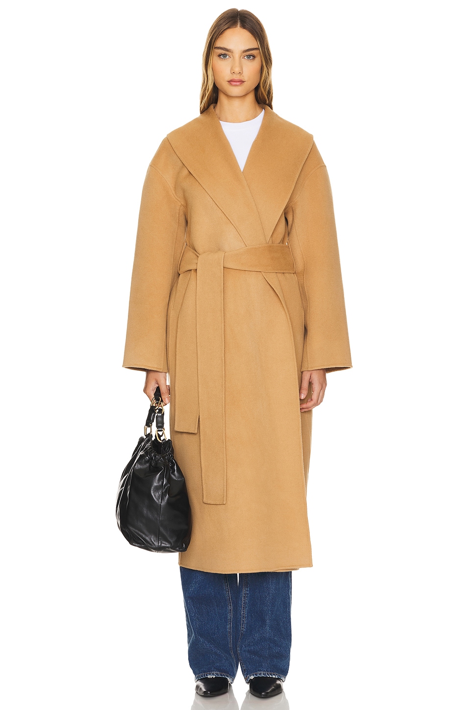 AEXAE Cashmere Wrap Coat