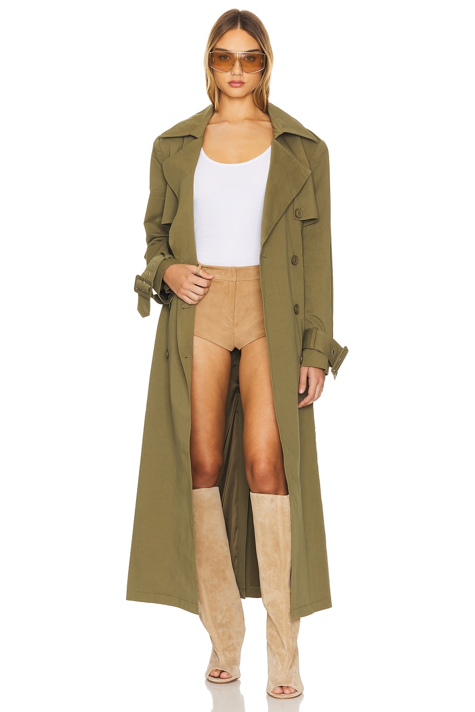 AEXAE Cargo Trench Coat