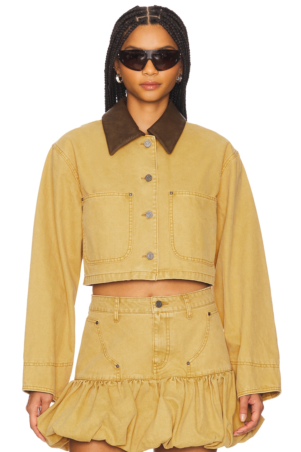 AFRM Wrenley Cropped Jacket