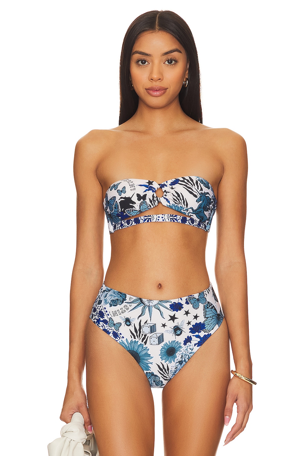 Agua Bendita Darya Embellished Bandeau Top