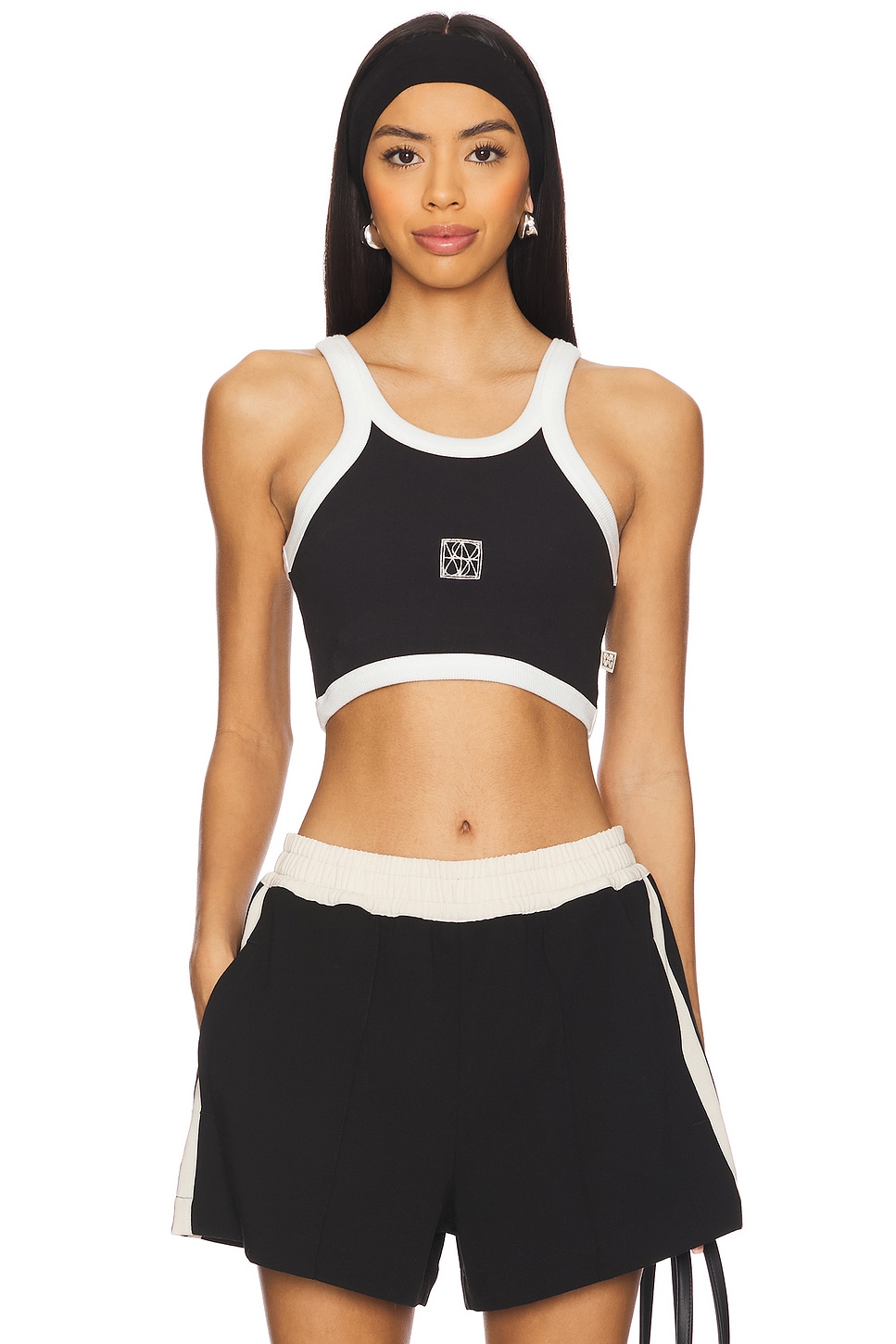 Araminta James Monogram Cropped Tank