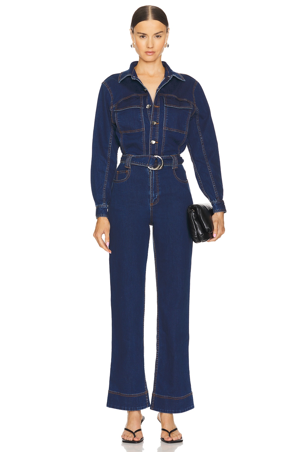 Aje Neo Denim Jumpsuit