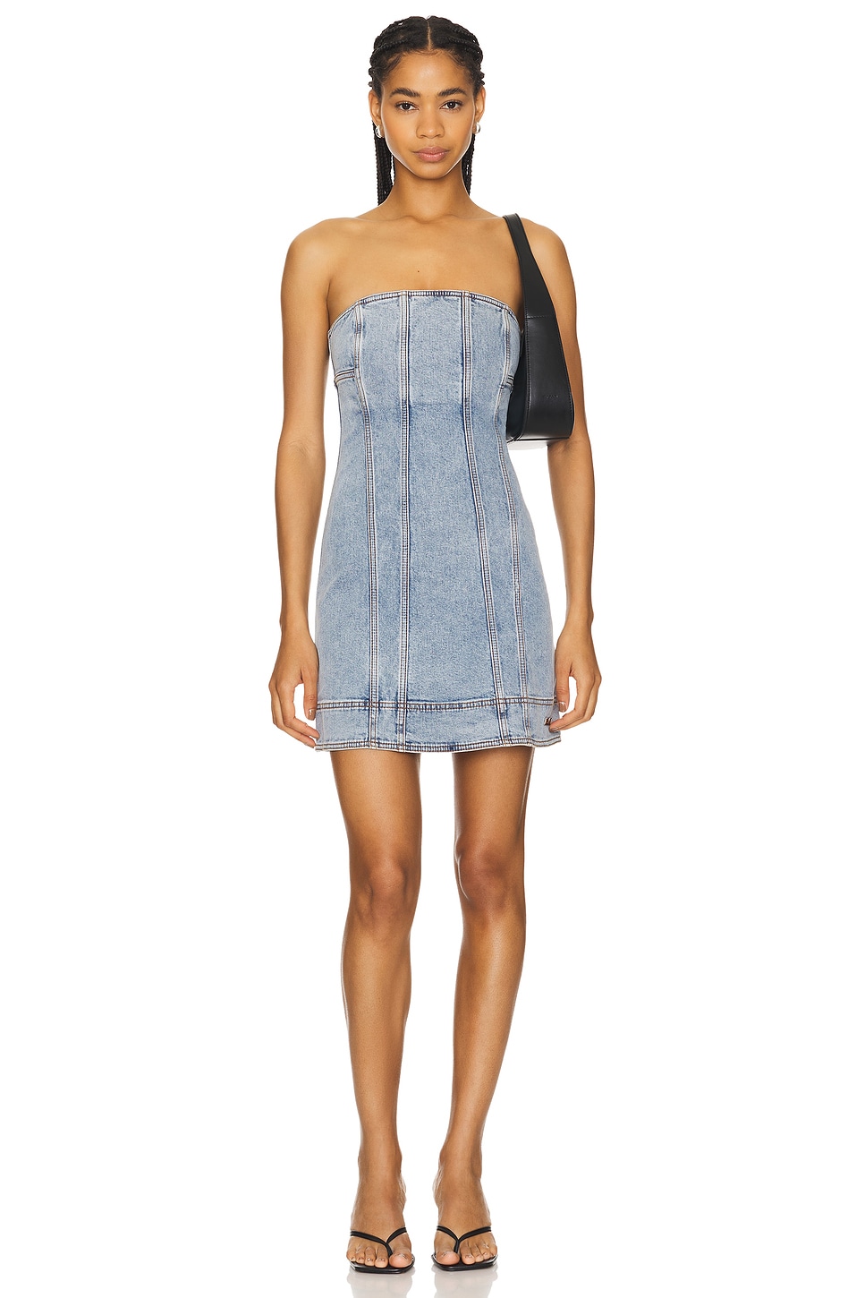 Aje Corie Denim Mini Dress