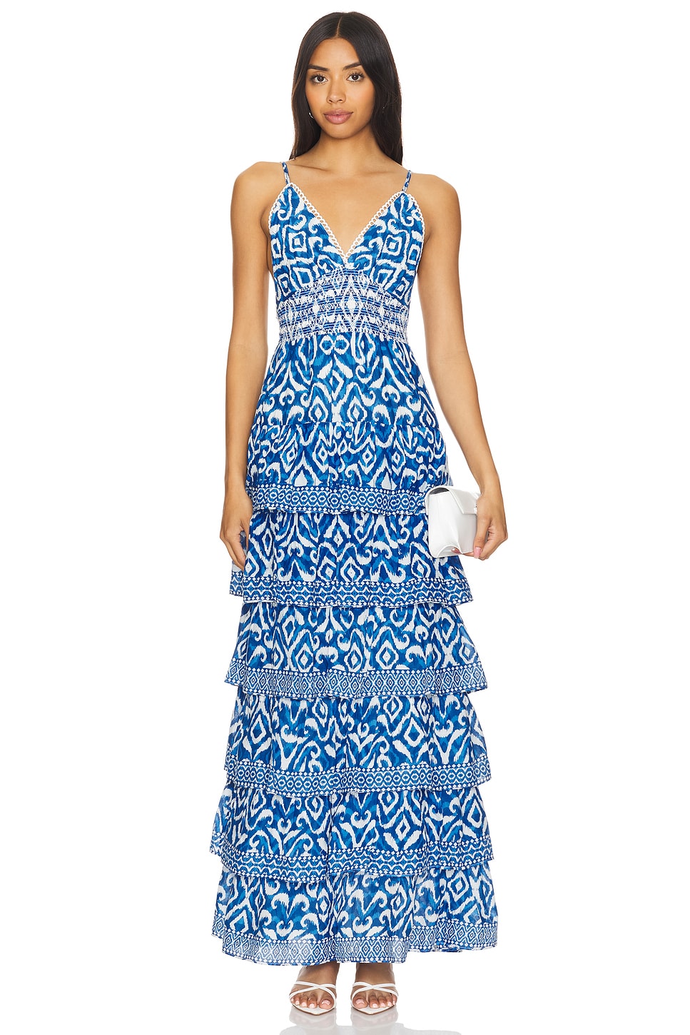 Alice + Olivia Imogene Tiered Maxi Dress