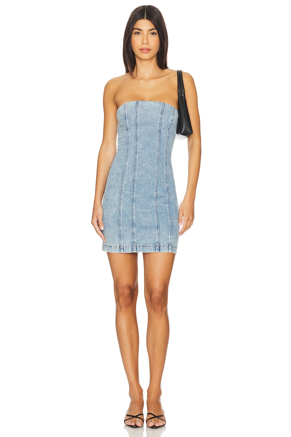 Alice + Olivia Palmer Denim Mini Dress