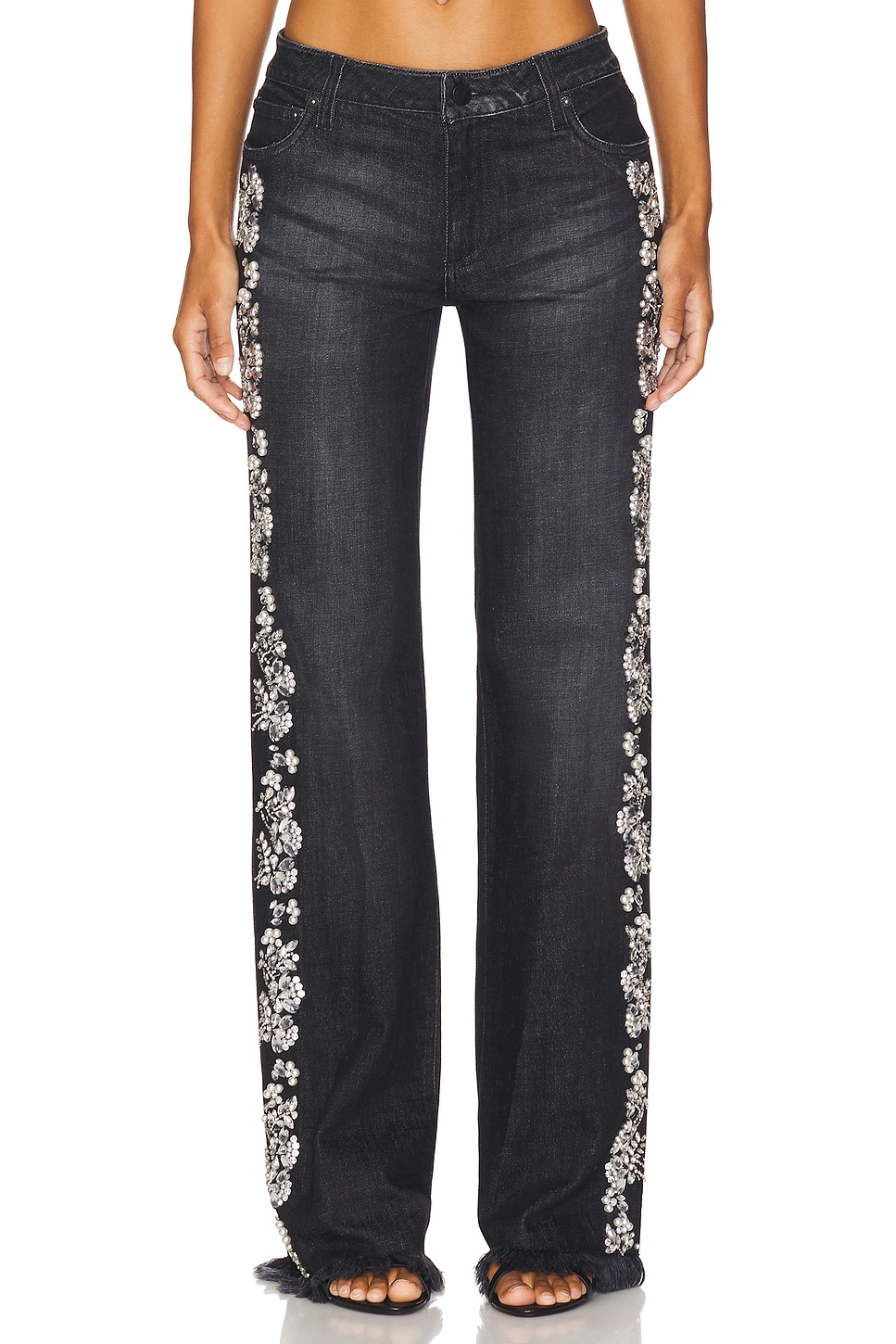 Alice + Olivia Roxie Embellished Jean