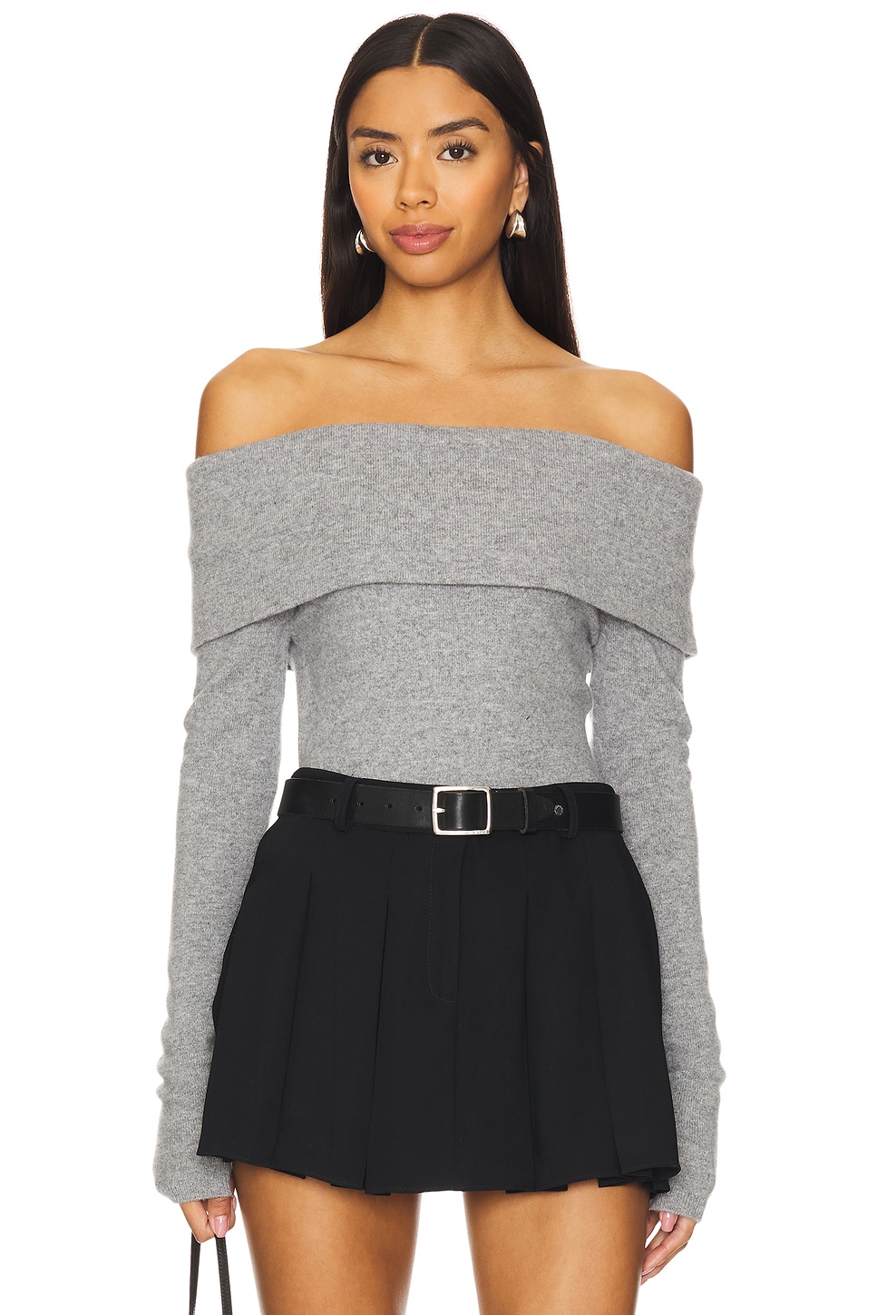 Alice + Olivia Coretta Off Shoulder Pullover