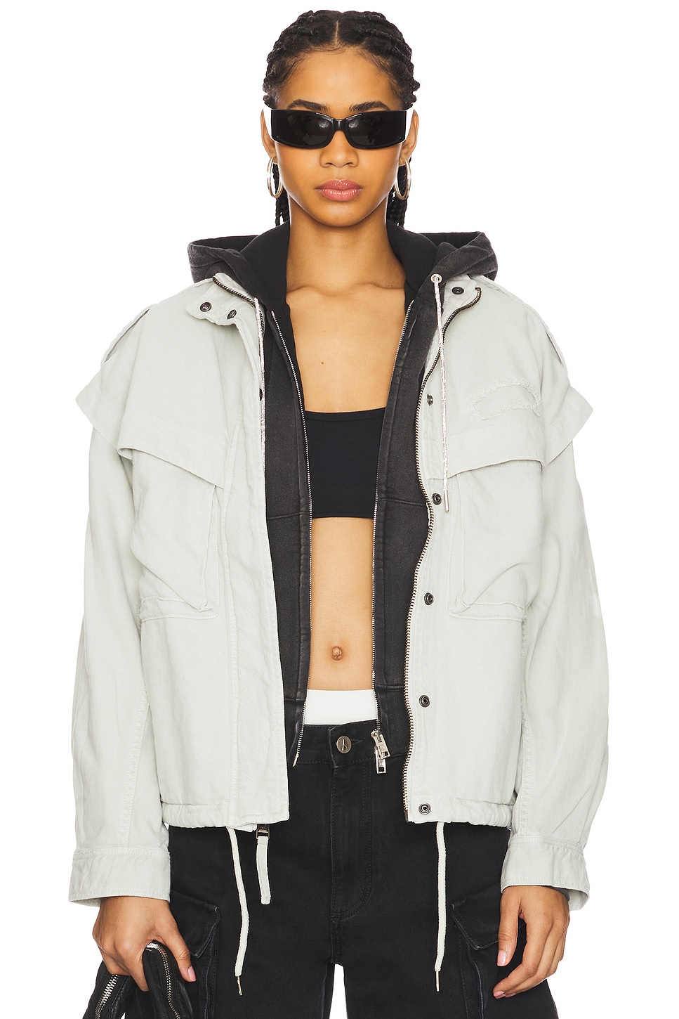 ALPHA INDUSTRIES Oversized Cotton Utility Jacket