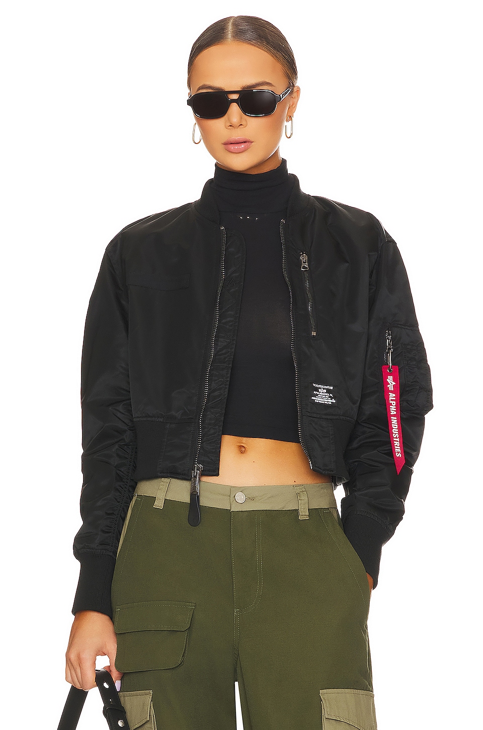 ALPHA INDUSTRIES L-2B Cropped Flight Jacket