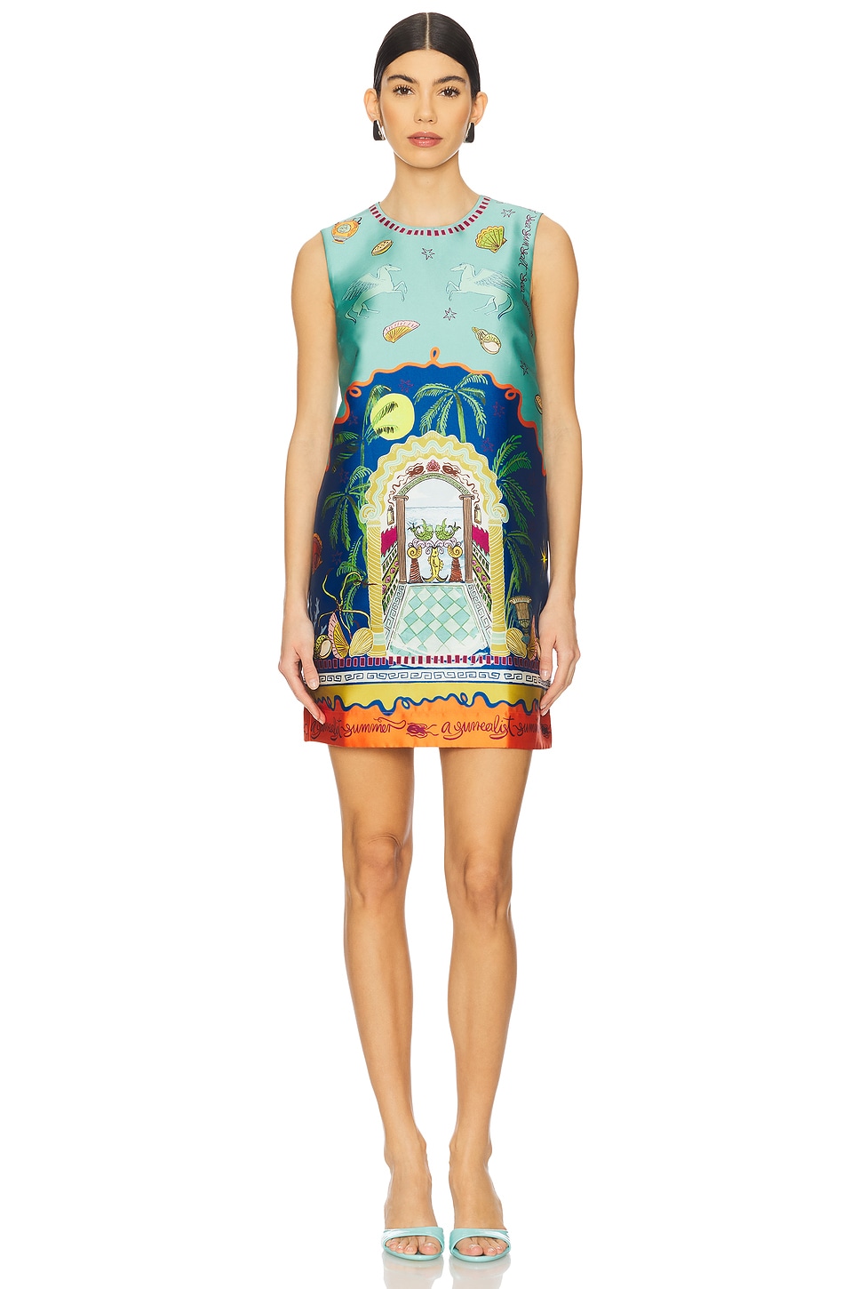 Alemais Surrealist Summer Mini Dress