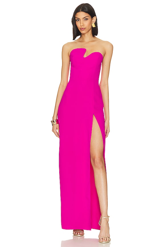 Amanda Uprichard X Revolve Strapless Puzzle Gown