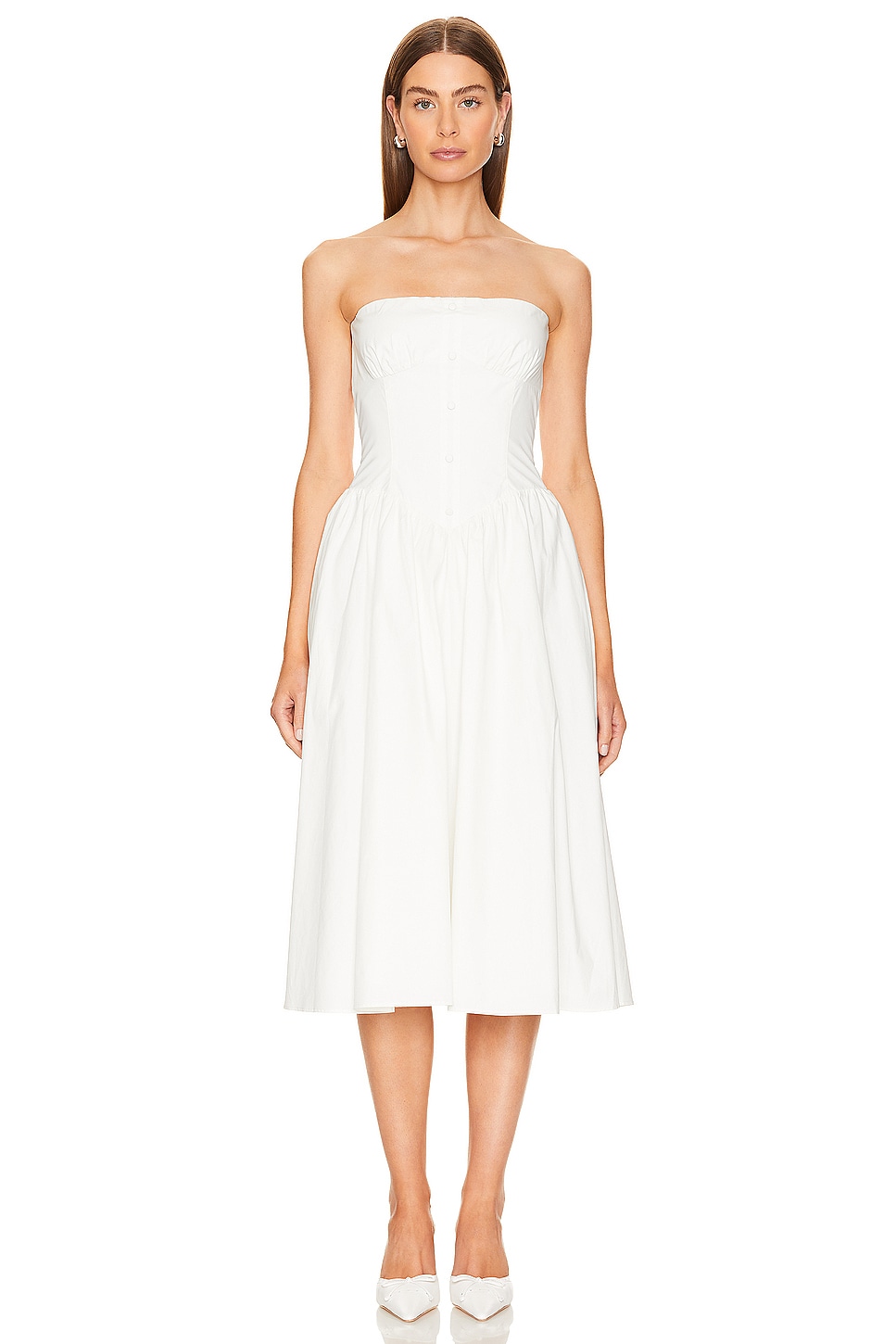 Amanda Uprichard Strapless Holland Dress