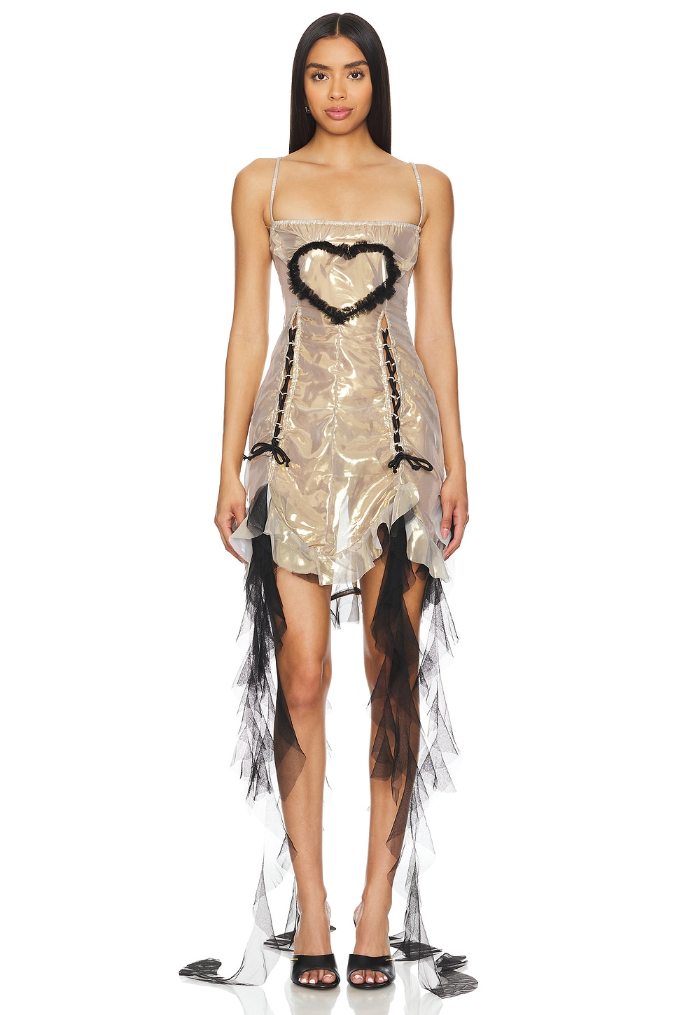 AMOR MIA Mirrored Heart Dress