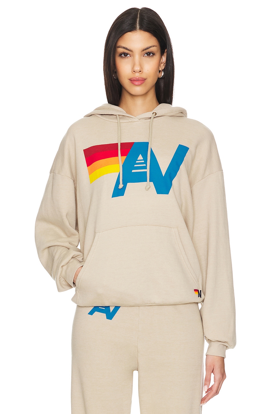 Aviator Nation Logo Pullover Relaxed Hoodie