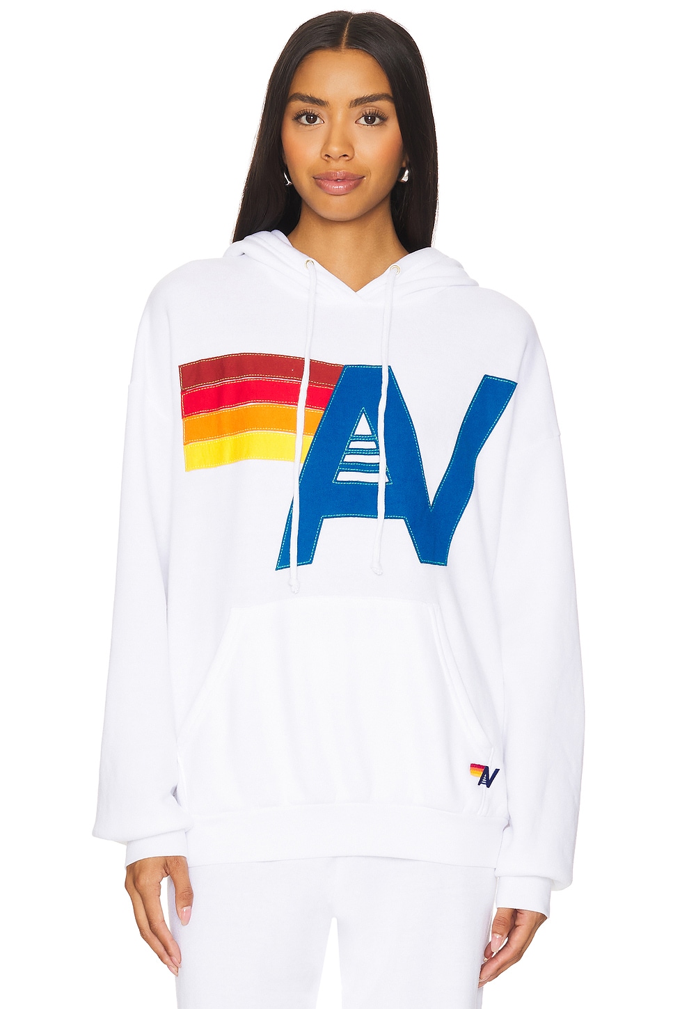 Aviator Nation Logo Stitch Pullover Hoodie