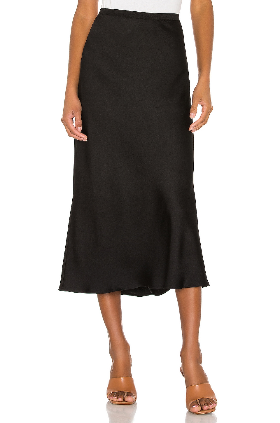 ANINE BING Bar Silk Skirt