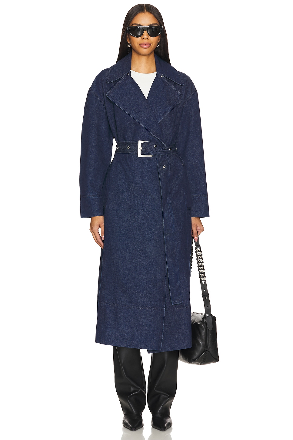 Apparis Tate Denim Trench Coat