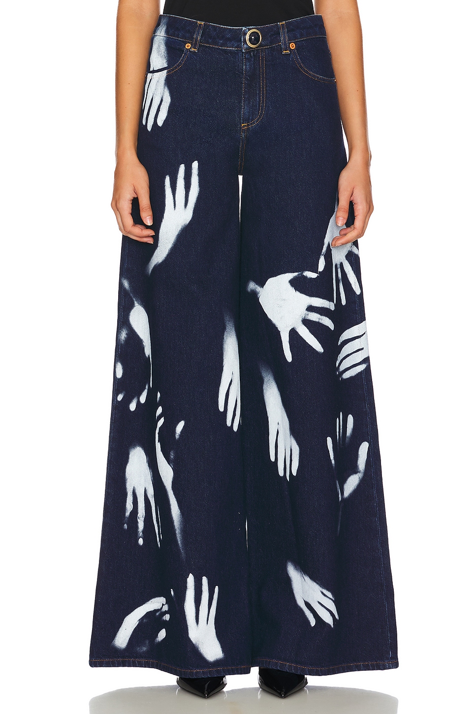 AREA Handprint Wide Leg