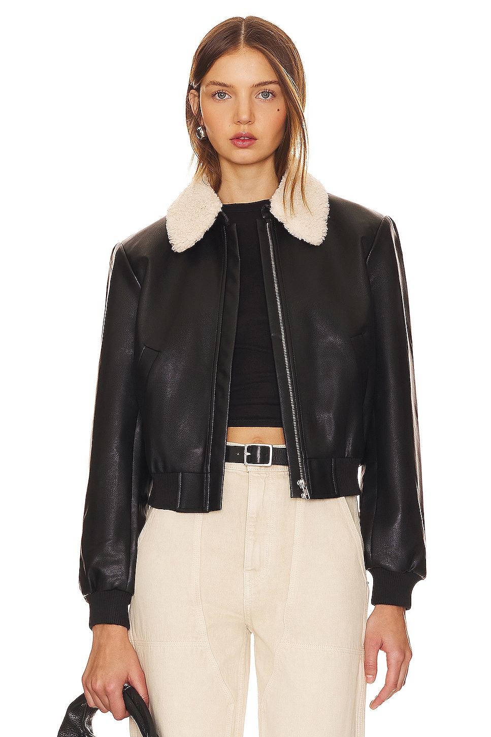 ASTR the Label Trudy Faux Leather Jacket