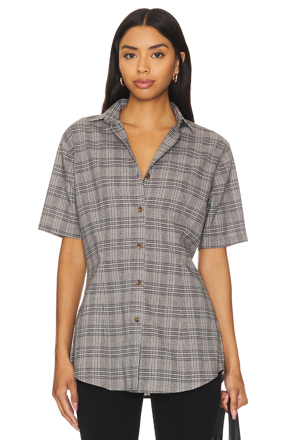 Apres Studio Plaid Tailored Shirt