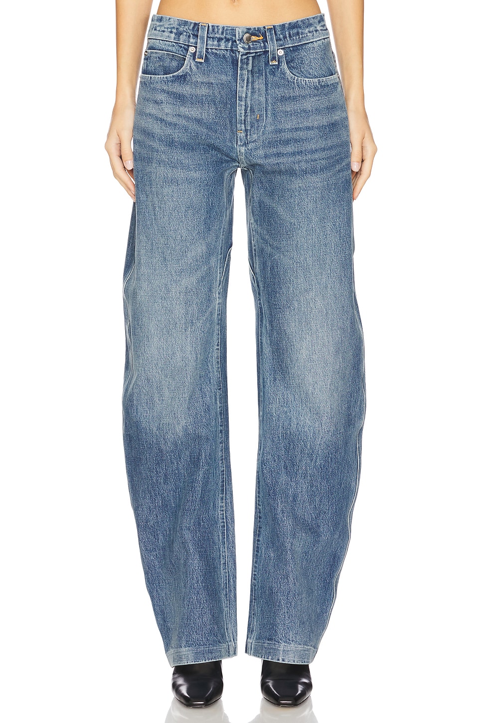 Alexander Wang Low Rise Bowed Gusset Jean