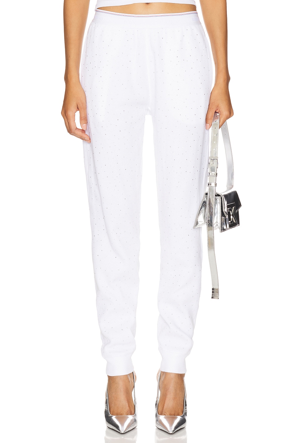 Alexander Wang Hotfix Waffle Jogger Pant