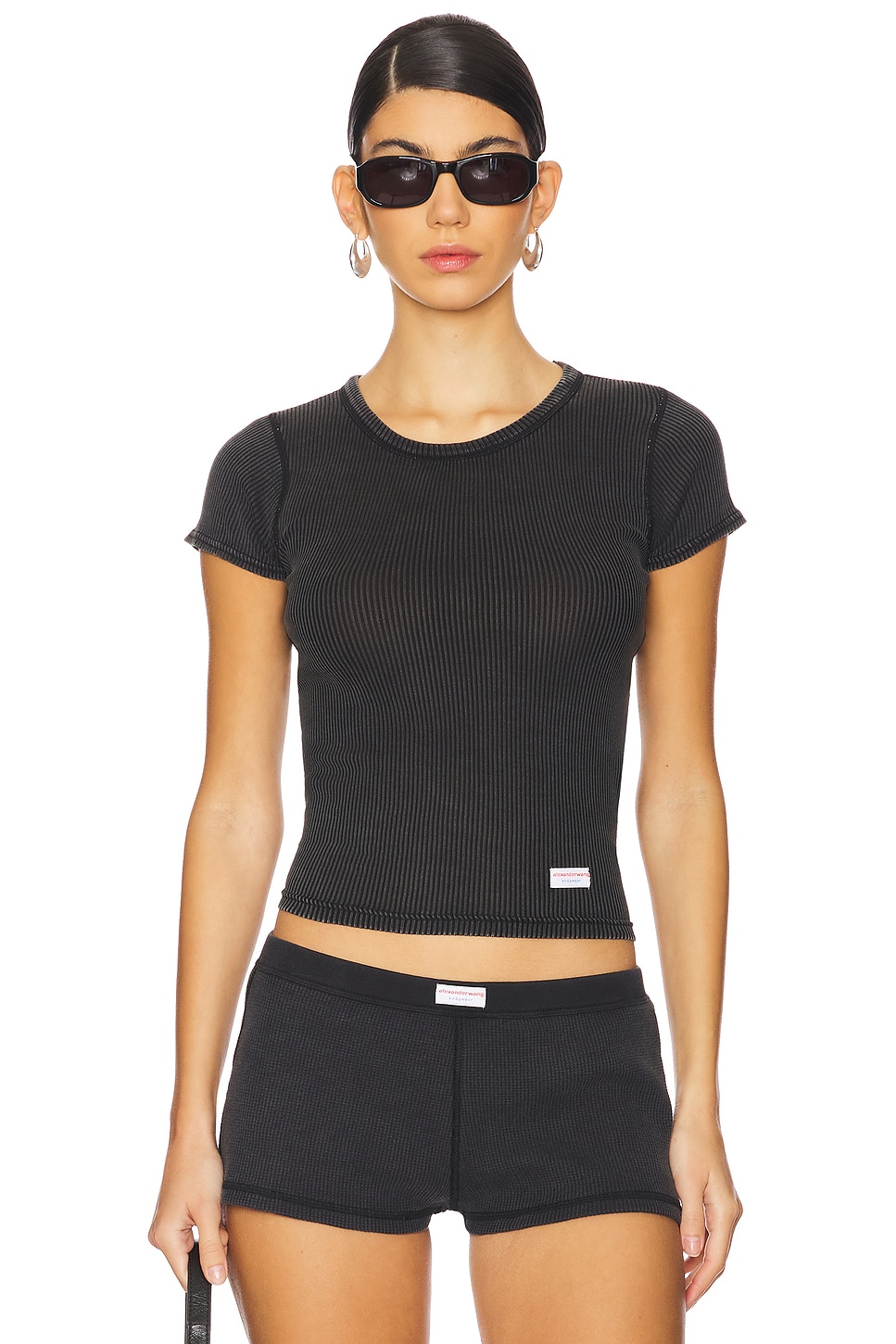 Alexander Wang Short Sleeve Crew Neck Tee