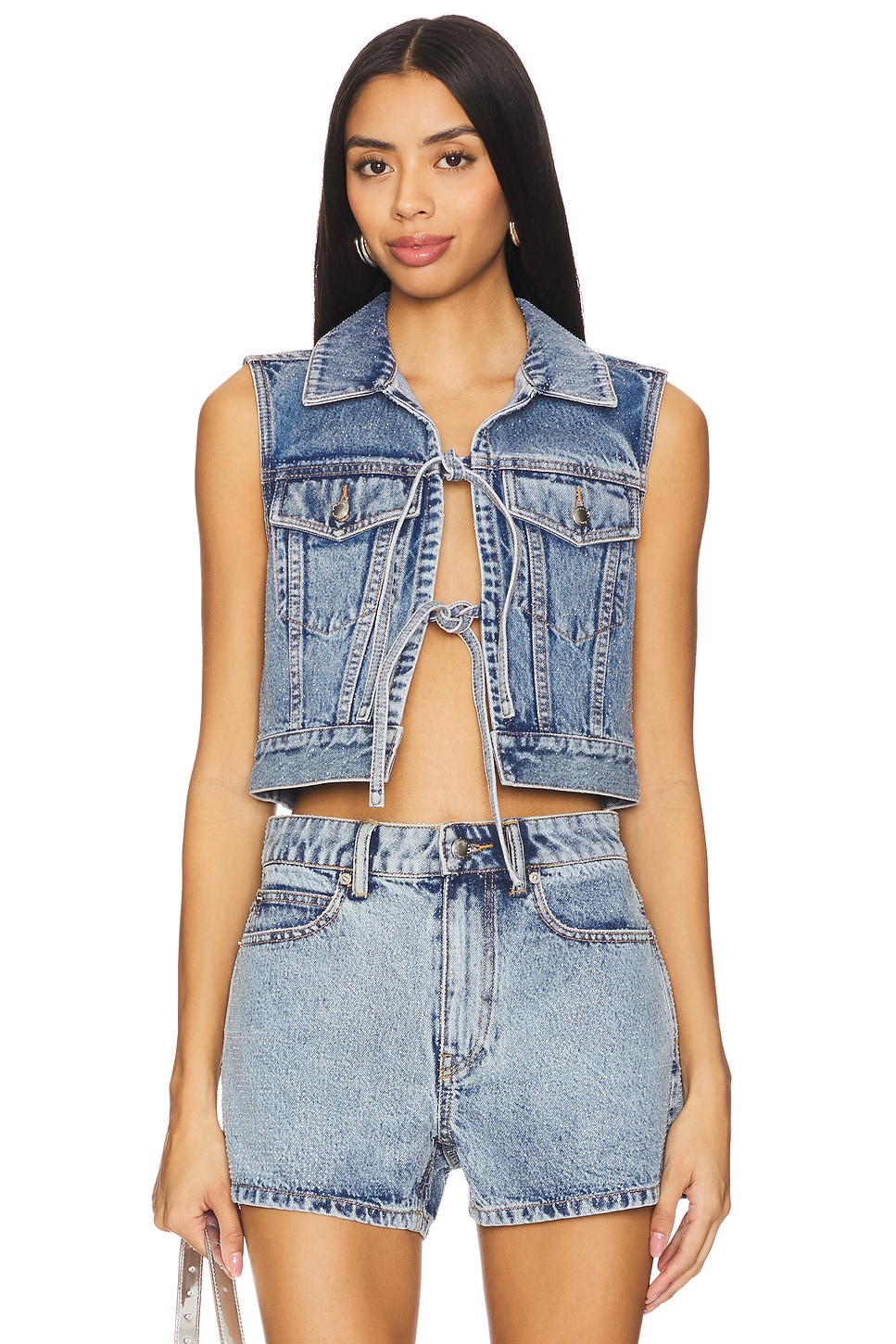 Alexander Wang Tied Front Vest Top