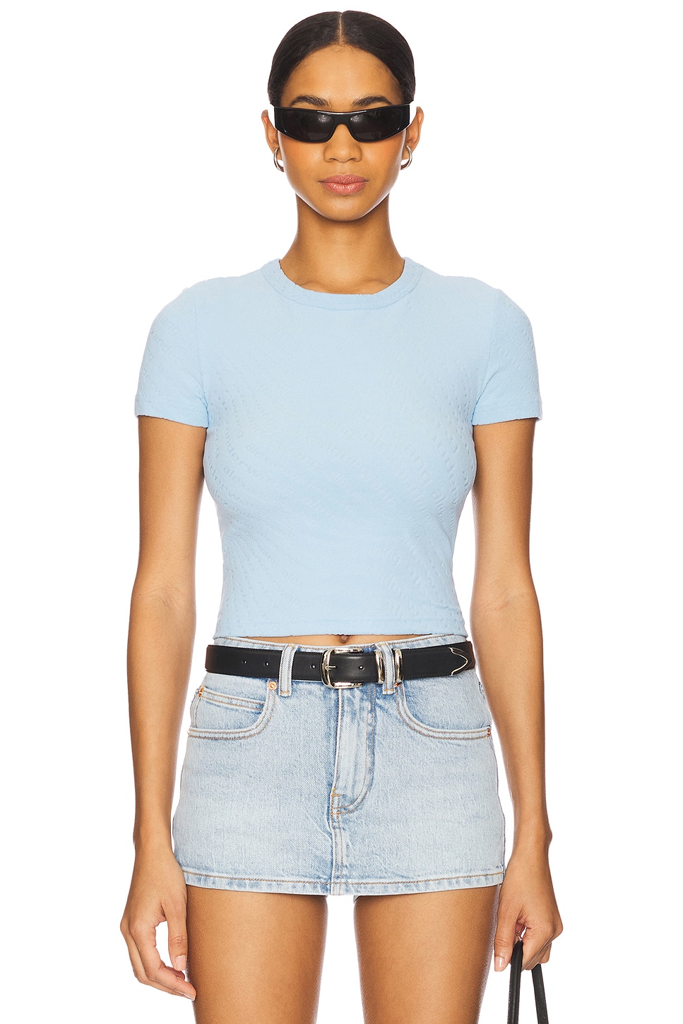 Alexander Wang Crew Neck Short Sleeve Baby Tee