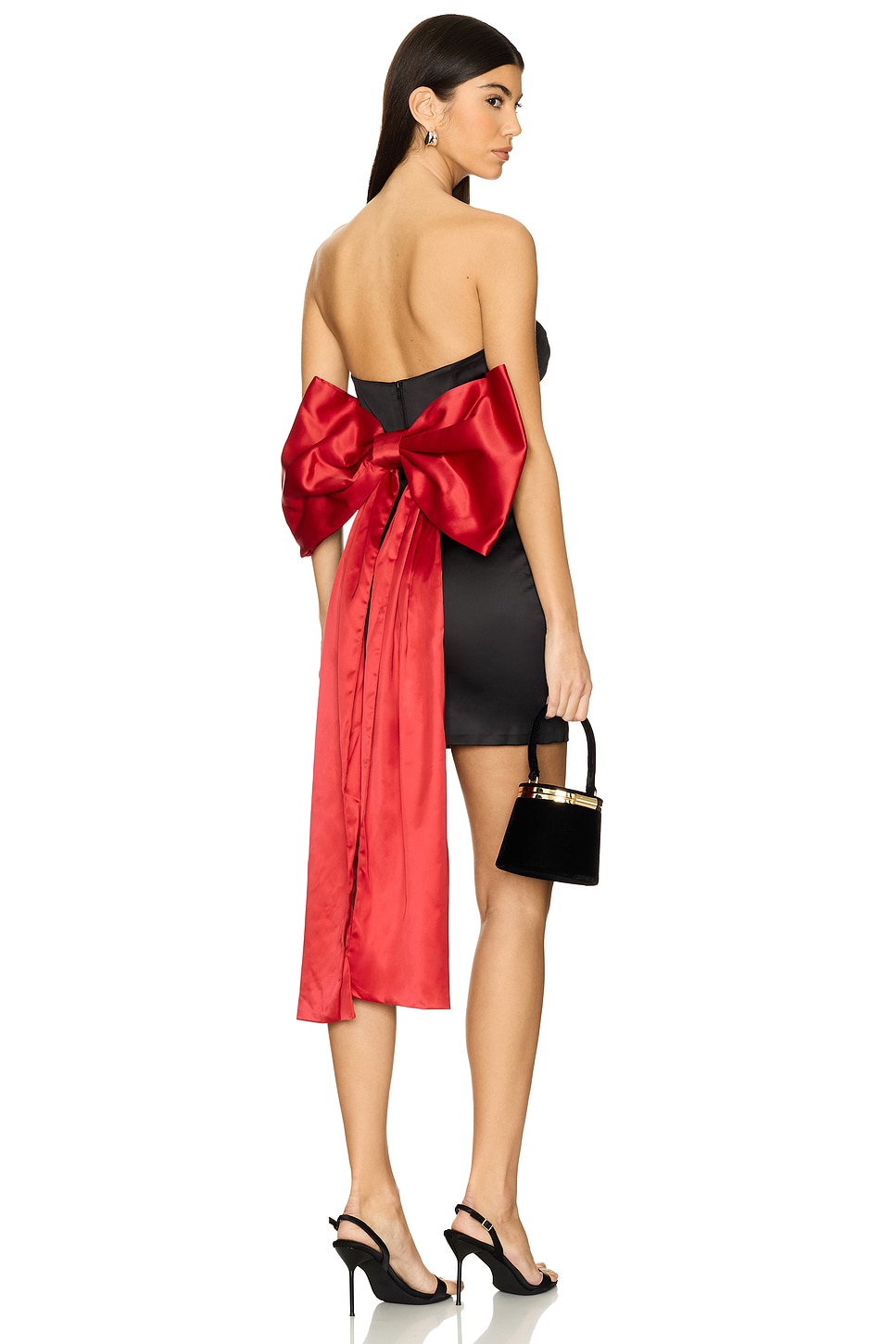 Bardot Eleni Bow Back Satin Dress