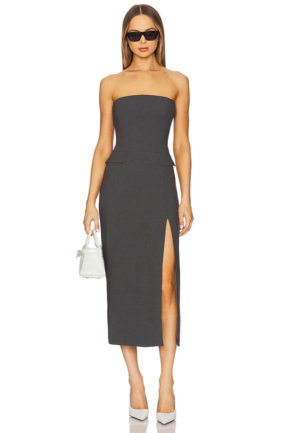 Bardot x REVOLVE Nikki Strapless Midi Dress