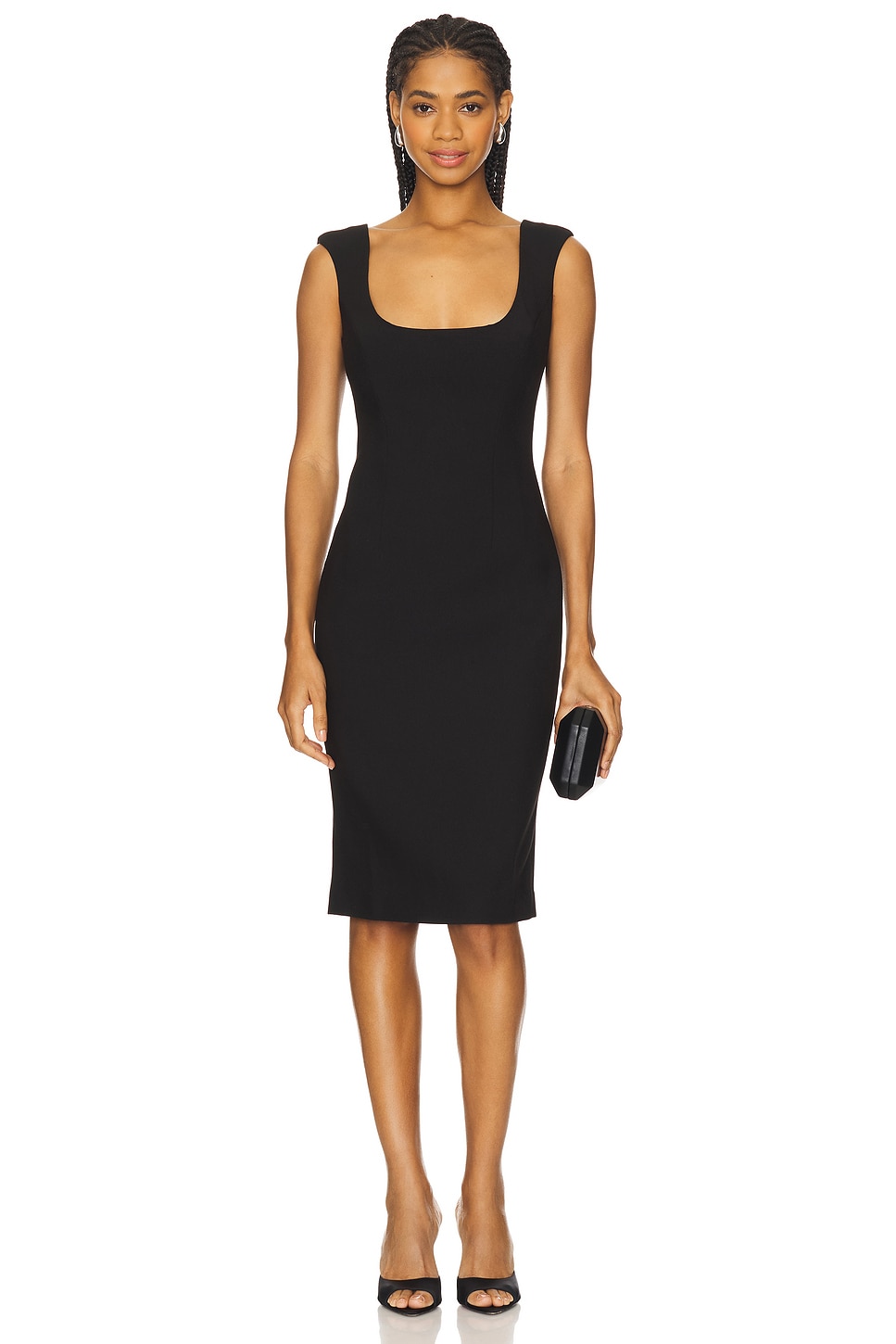 Bardot Audrey Fitted Midi Dress