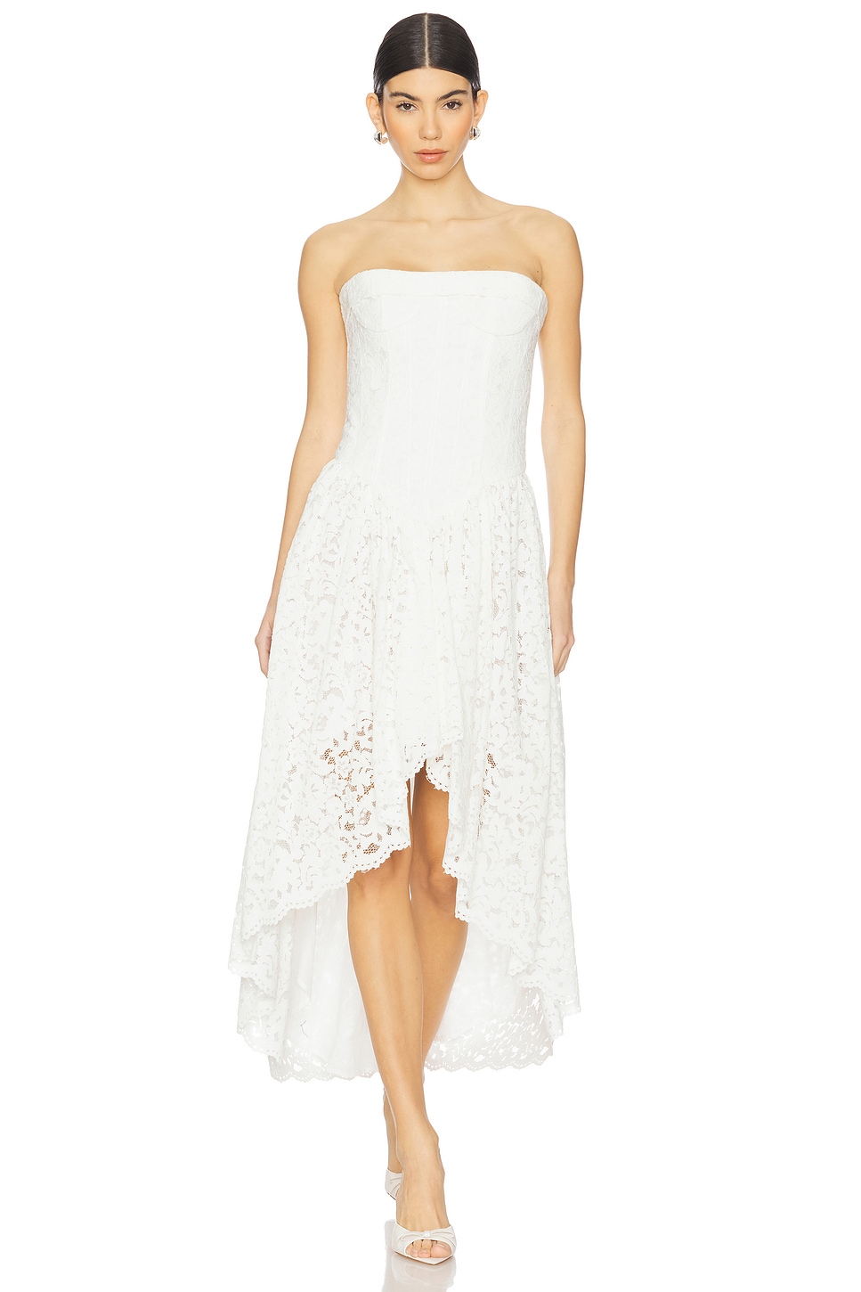 Bardot Felicidad Strapless Lace Dress