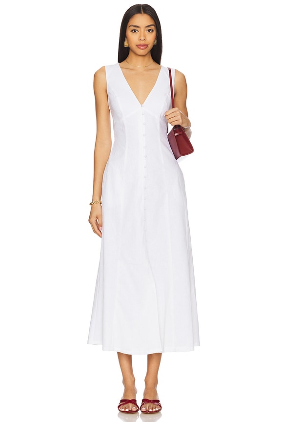 Bardot x REVOLVE Cordelia Linen Midi Dress