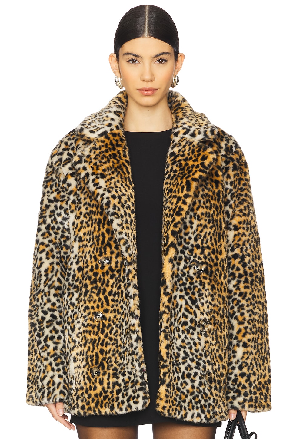 Bardot Vento Faux Fur Coat