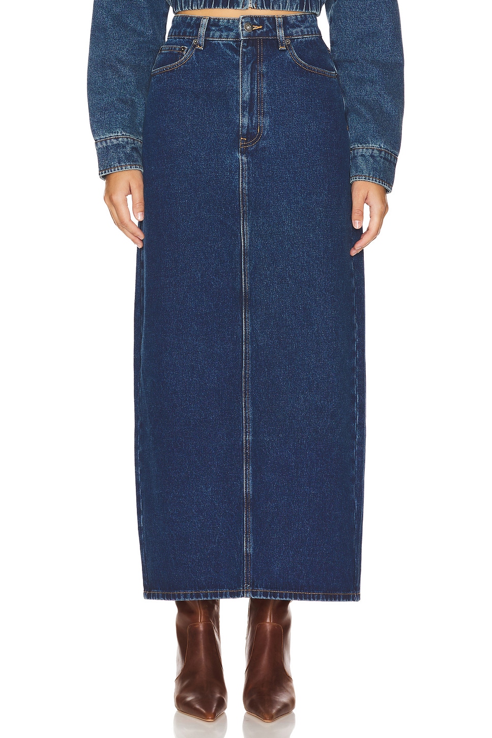 Bardot Evianna Denim Maxi Skirt