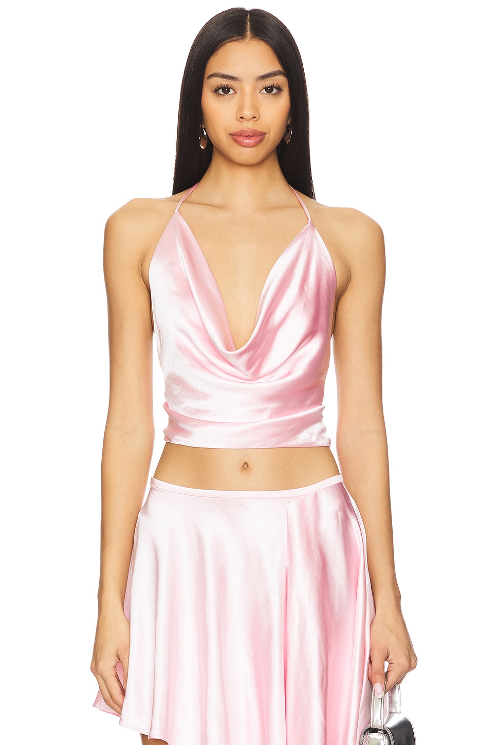 Bardot Andreama Satin Halter Top