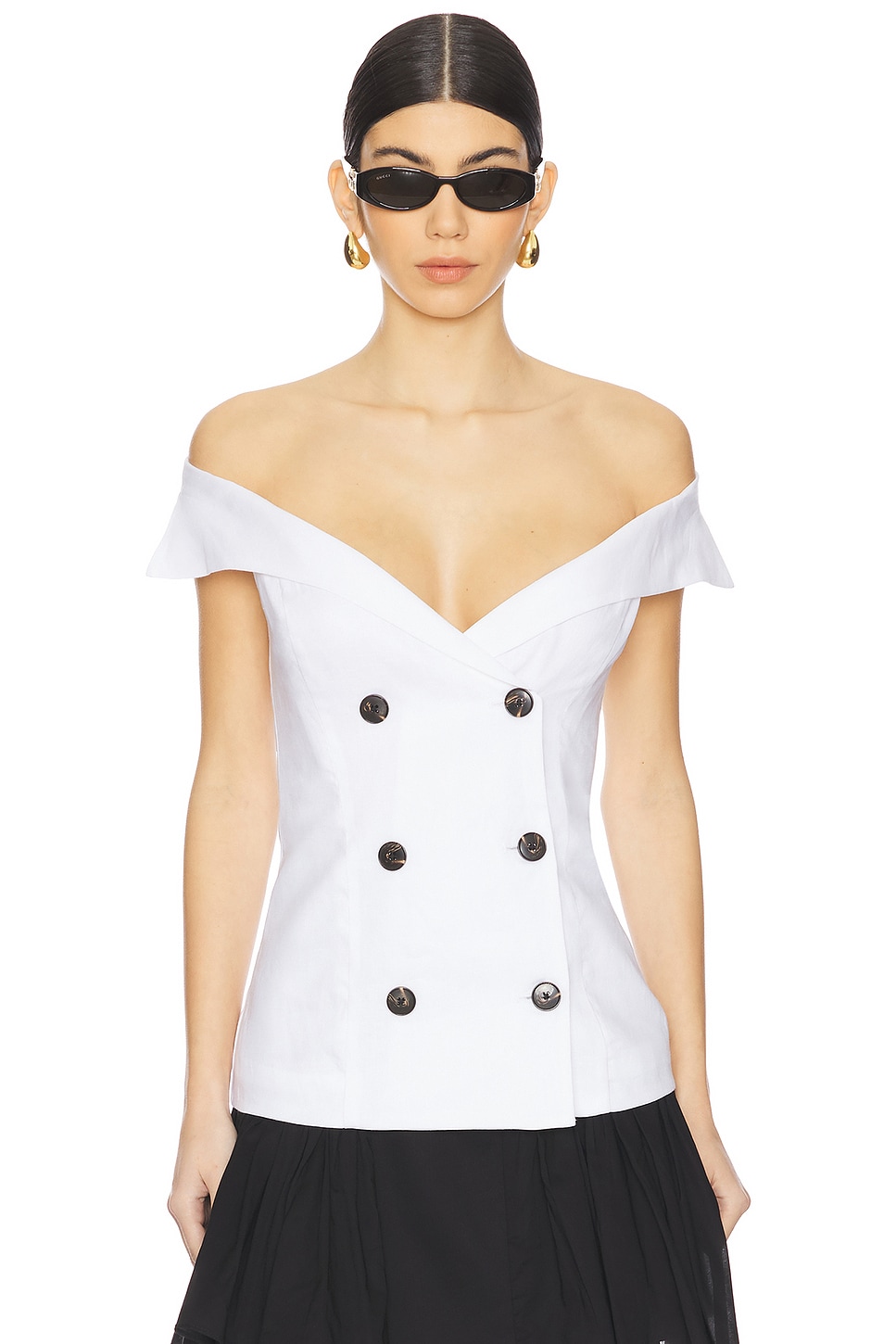 Bardot Eliora Button Front Top