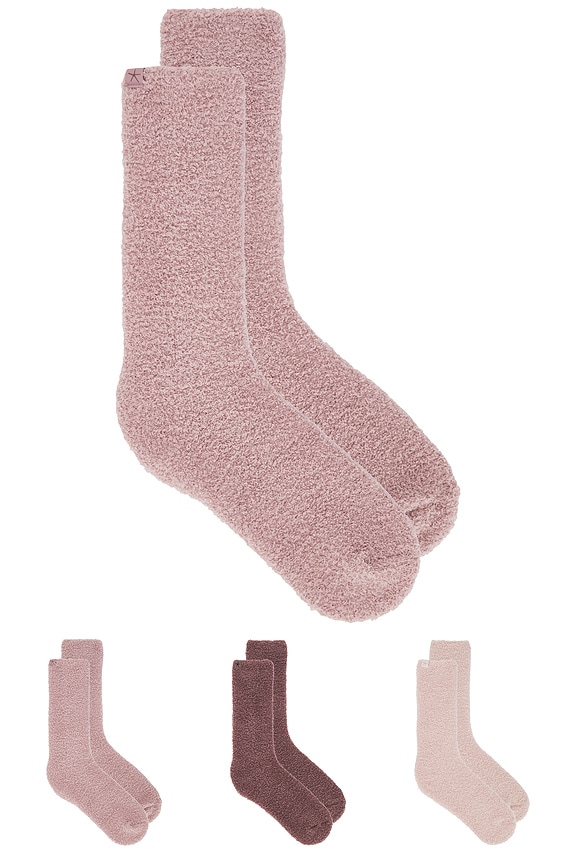 Barefoot Dreams CozyChic 3 Pair Sock Set