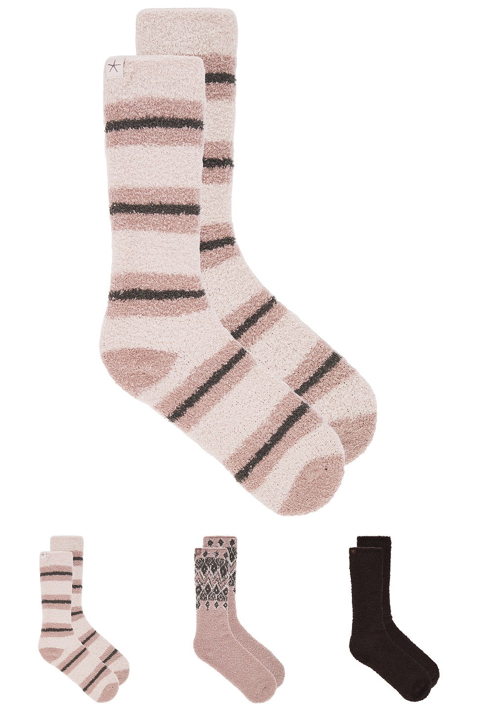 Barefoot Dreams x REVOLVE CozyChic 3 Pair Winter Sock Set