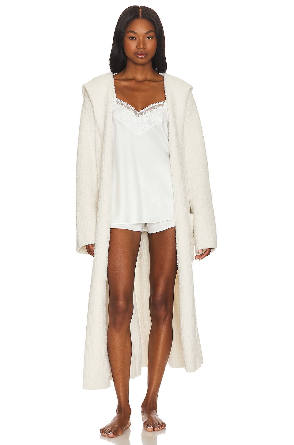 Barefoot Dreams CozyChic Ribbed Hooded Robe