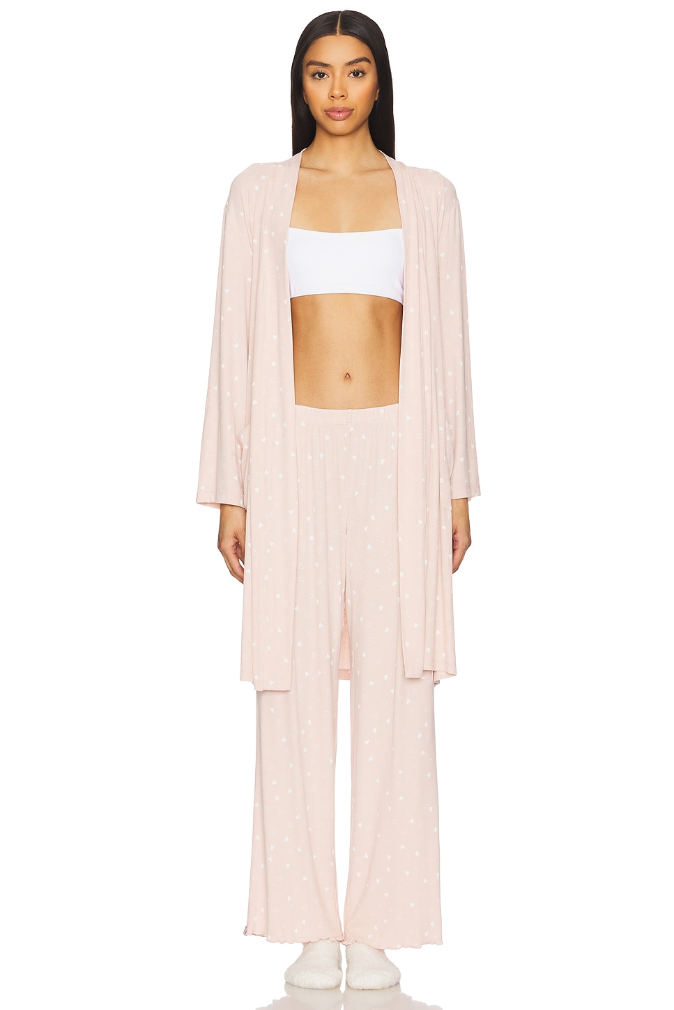 Barefoot Dreams Ultra Soft Rib Piped Robe