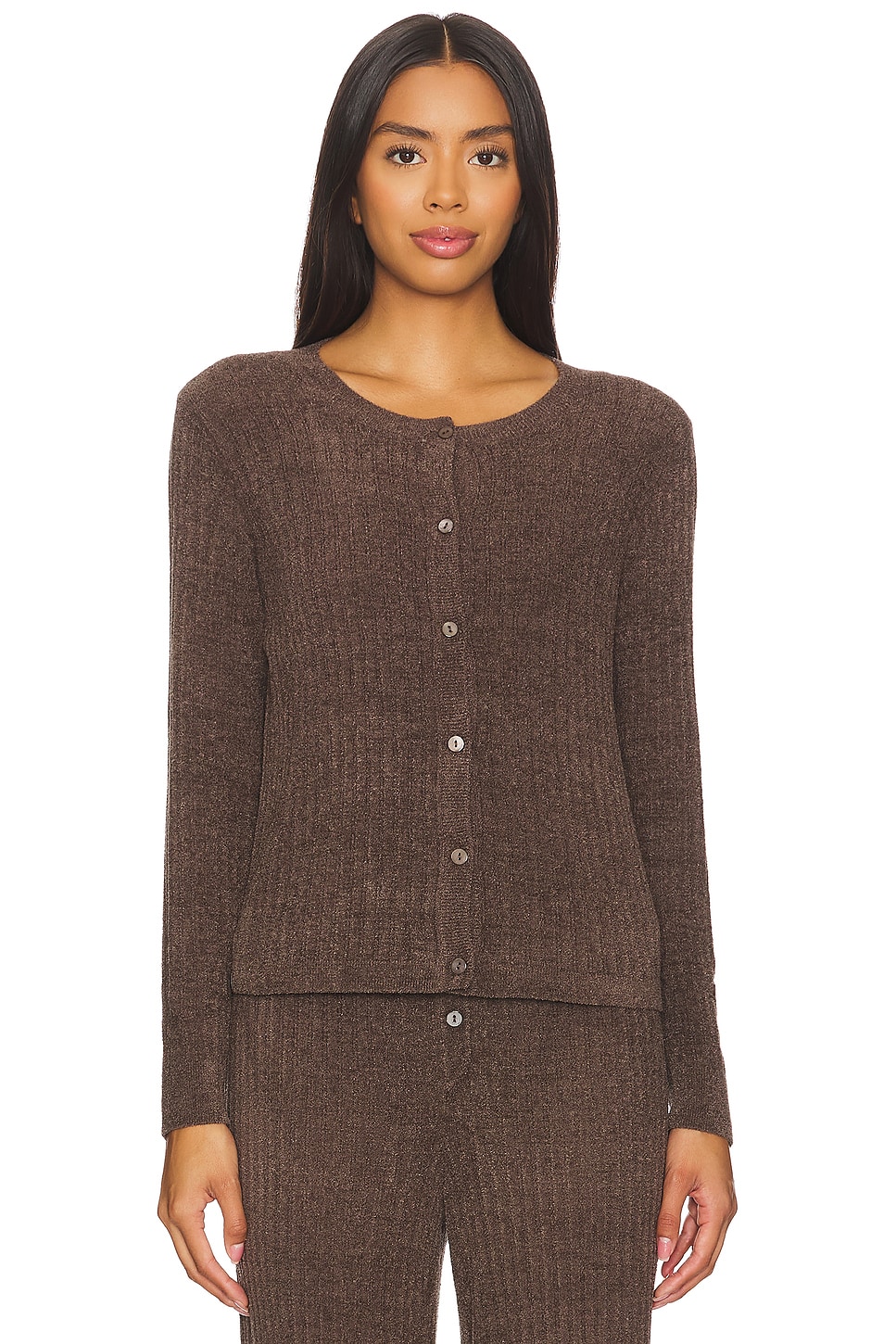 Barefoot Dreams CozyChic Ultra Light Ribbed Button Cardigan