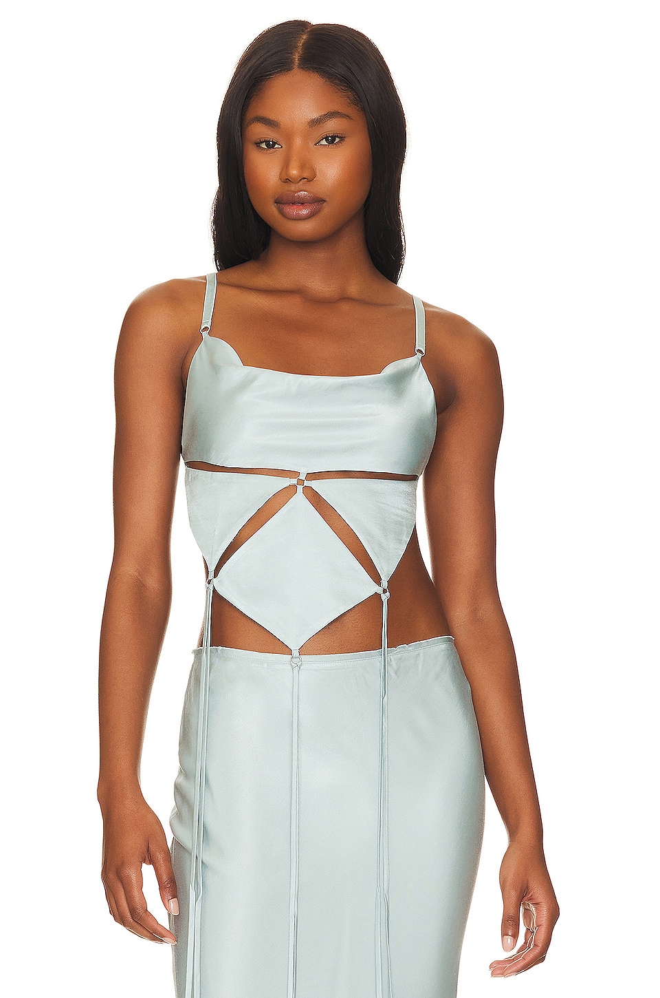 Bec + Bridge Diamond Days Strap Cropped Top